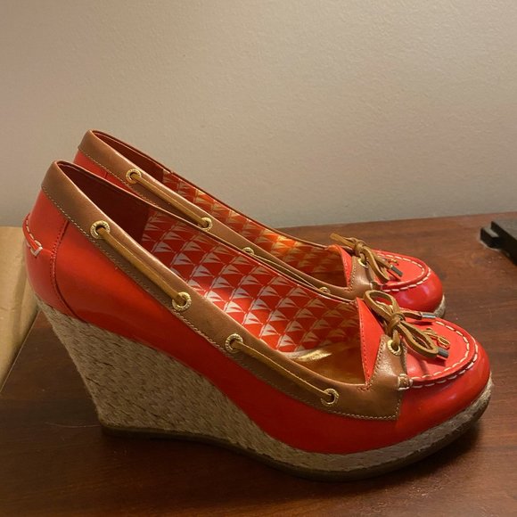 Milly for Sperry Top Siders Wedge Heel Boat Shoes - Picture 5 of 7